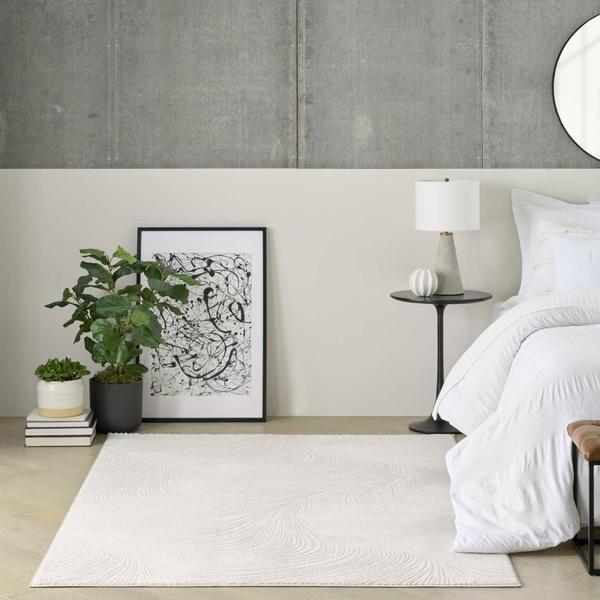 Nourison Central Park West Ivory Indoor Only Abstract Rug CEP02