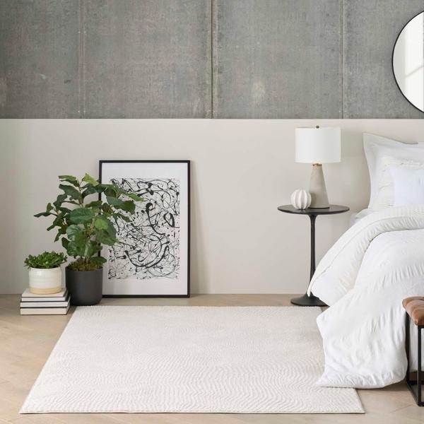 Nourison Central Park West Ivory Indoor Only Abstract Rug CEP01