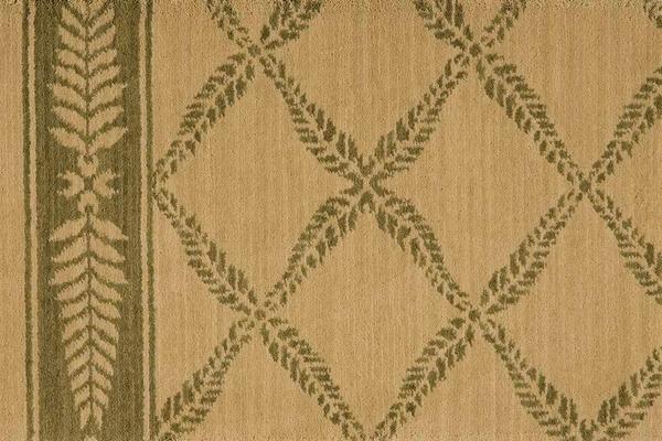 Nourison CHATEAU NORMANDY NO01 IVORY GREEN BROADLOOM BROADLOOM CARPET