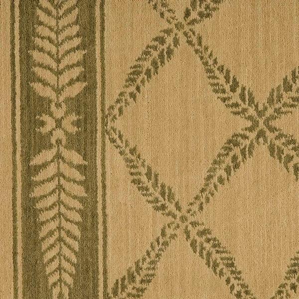 nourison CHATEAU NORMANDY NO01 IVORY GREEN BROADLOOM BROADLOOM CARPET