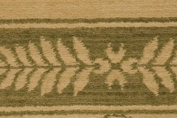Nourison CHATEAU NORMANDY NO11 IVORY GREEN BORDER BROADLOOM CARPET