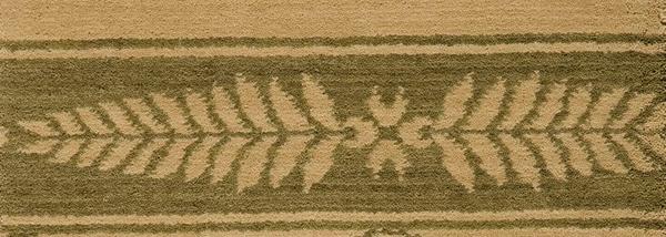 nourison CHATEAU NORMANDY NO11 IVORY GREEN BORDER BROADLOOM CARPET