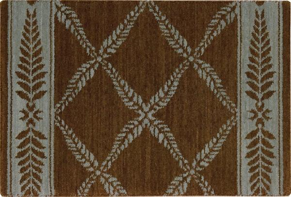 Nourison CHATEAU NORMANDY NO21 BROWN/GREEN RUNNER BROADLOOM CARPET
