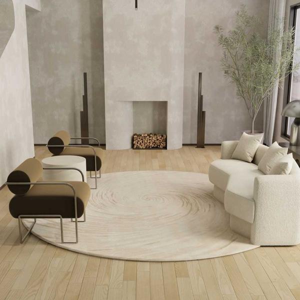 Nourison Christopher Guy S/Wl Ivory Sand Indoor Only Abstract Rug CGS39 Home