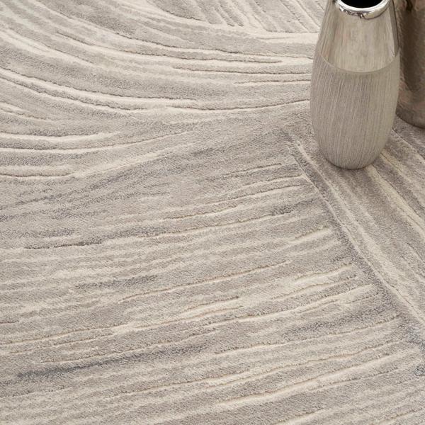 Nourison Christopher Guy S/Wl Sand Silver Indoor Only Abstract Rug CGS37 Home