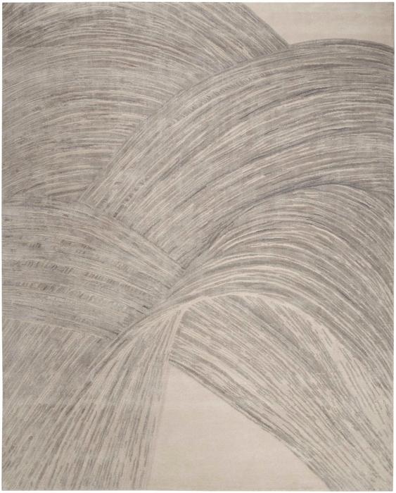 Nourison Christopher Guy S/Wl Sand Silver Indoor Only Abstract Rug CGS37 Home