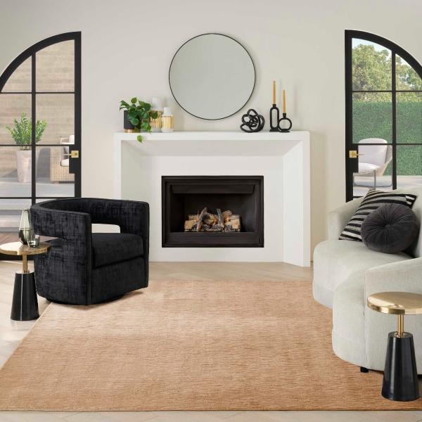 nourison Christopher Guy Silk Symphony Mocha Indoor only Abstract Rug CGP01