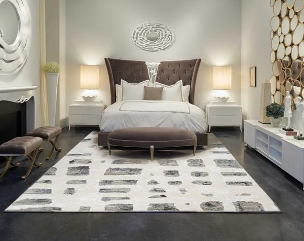 Nourison Christopher Guy Wool Abstract Ivory/Grey Rug CGW12 Home