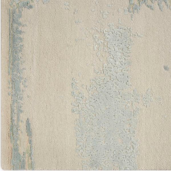 nourison Christopher Guy Wool & Silk Abstract Beige/Blue Rug CGS31