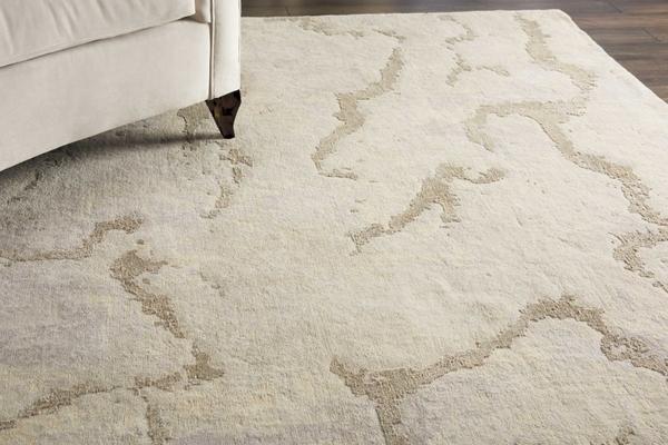 Nourison Christopher Guy Wool & Silk Abstract Beige/Grey Rug CGS01 Home