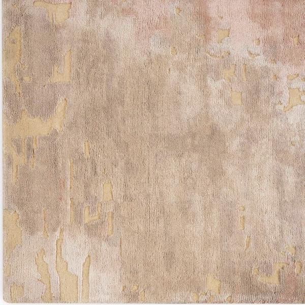 nourison Christopher Guy Wool & Silk Abstract Beige/Pink Rug CGS05 Home