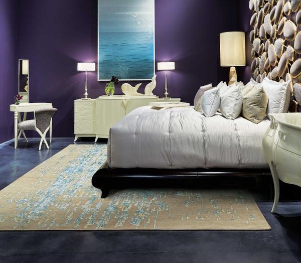 Nourison Christopher Guy Wool & Silk Abstract Blue/Grey Rug CGS27 Home