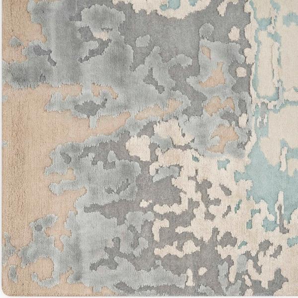 nourison Christopher Guy Wool & Silk Abstract Blue/Multicolored Rug CGS26 Home