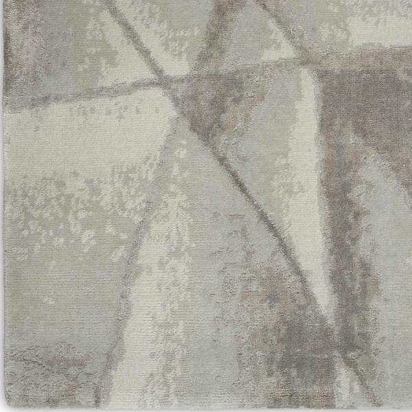 nourison Christopher Guy Wool & Silk Abstract Geometric Grey Rug CGS32 Home