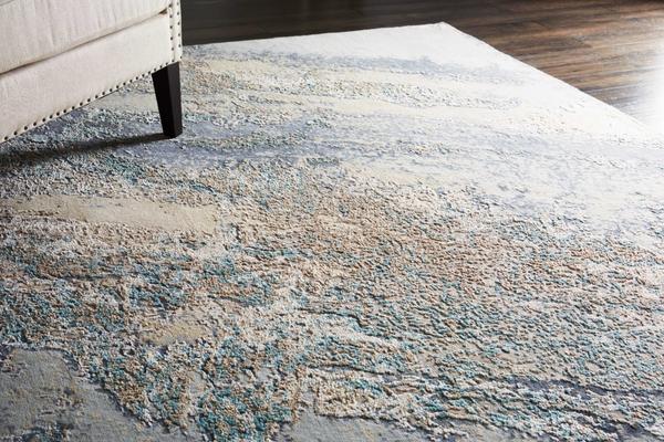 Nourison Christopher Guy Wool & Silk Abstract Grey/Multicolored Rug CGS25 Home