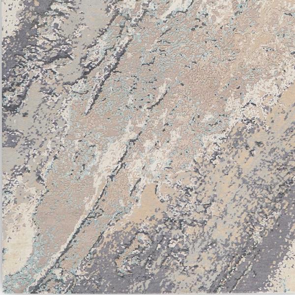 nourison Christopher Guy Wool & Silk Abstract Grey/Multicolored Rug CGS25 Home