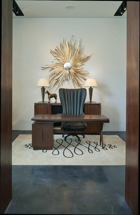 Nourison Christopher Guy Wool & Silk Abstract Ivory/Black Rug CGS09 Home