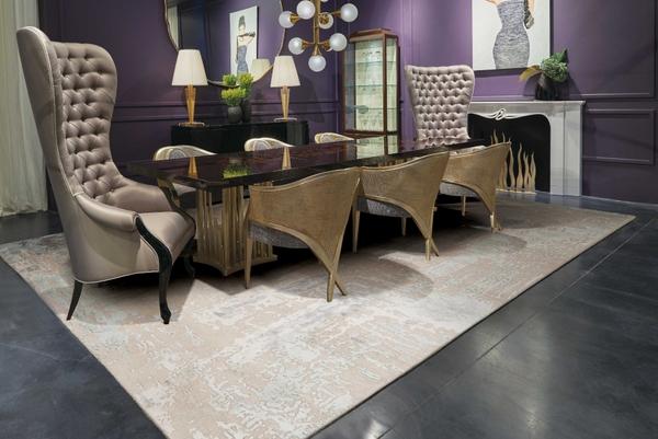 Nourison Christopher Guy Wool & Silk Abstract Ivory/Grey Rug CGS05 Home