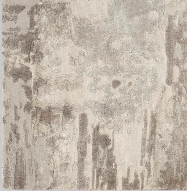 nourison Christopher Guy Wool & Silk Abstract Ivory/Grey Rug CGS05 Home