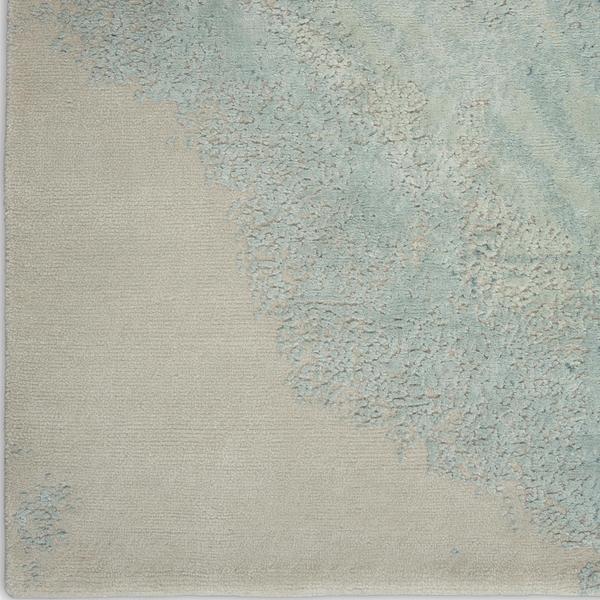 nourison Christopher Guy Wool & Silk Collection Beige/Seafoam Indoor only Abstract Rug CGS30
