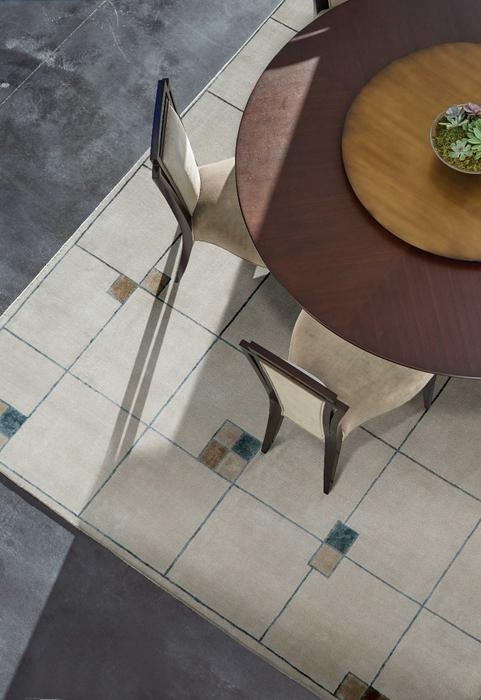 Nourison Christopher Guy Wool & Silk Geometric Ivory Rug CGS01 Home