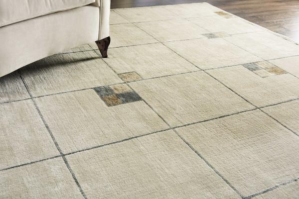 Nourison Christopher Guy Wool & Silk Geometric Ivory Rug CGS01 Home