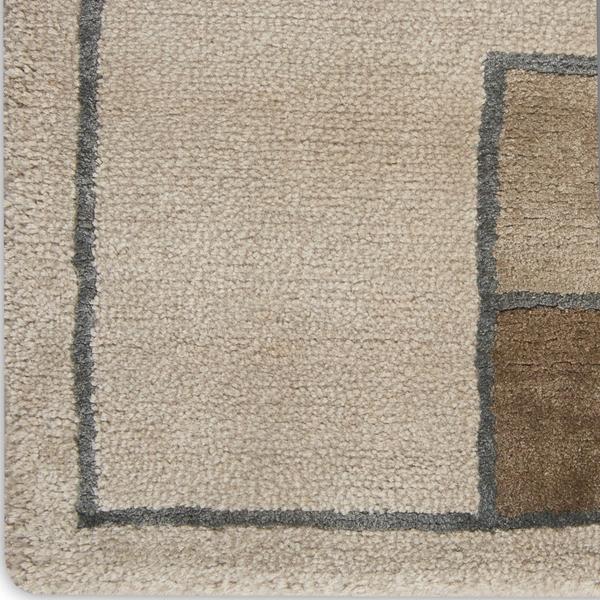 nourison Christopher Guy Wool & Silk Geometric Ivory Rug CGS01 Home