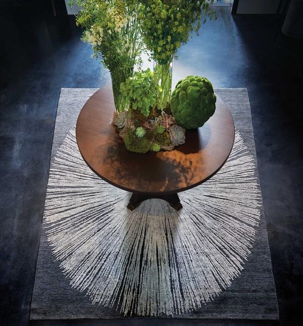 Nourison Christopher Guy Wool & Silk Modern Abstract Black Rug CGS21 |Nourison Home