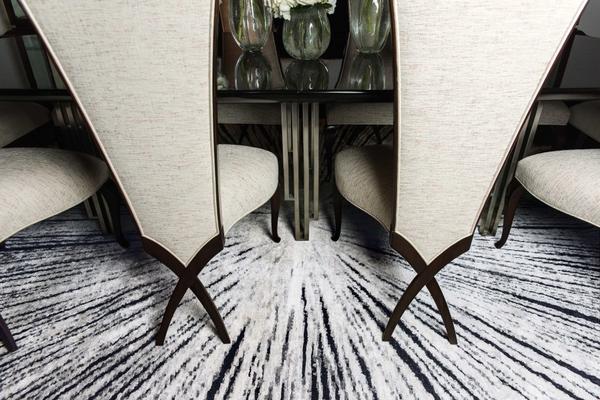Nourison Christopher Guy Wool & Silk Modern Abstract Grey Rug CGS21 |Nourison Home