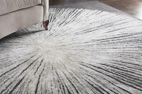 Nourison Christopher Guy Wool & Silk Modern Abstract Grey Rug CGS21 |Nourison Home