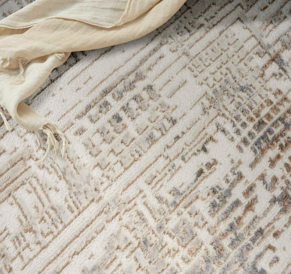 Nourison Ck005 Enchanting Cream Grey Indoor Only Abstract Rug ECH05 Home