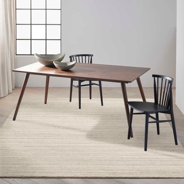 nourison CK040 Abrash Ivory Grey Indoor only Abstract Rug ABA01 Home