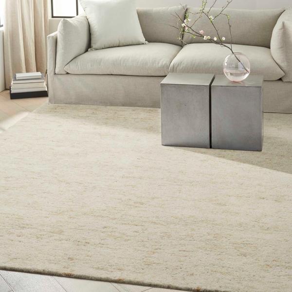 Nourison CK042 Billows Ivory Beige Indoor Only Abstract Rug BIL01 Home