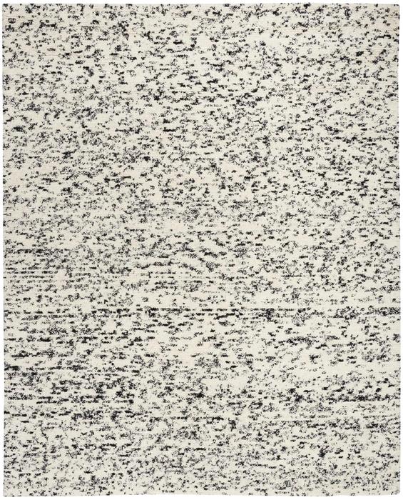 Nourison CK042 Billows Ivory Black Indoor Only Abstract Rug BIL01 Home