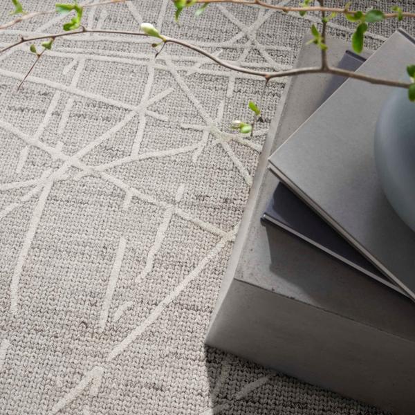 Nourison CK044 Wander Grey Indoor Only Abstract Rug WND01 Home
