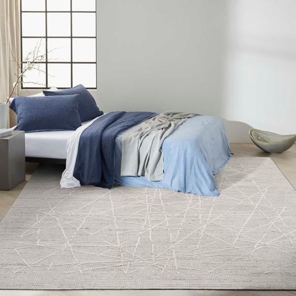 nourison CK044 Wander Grey Indoor only Abstract Rug WND01 Home