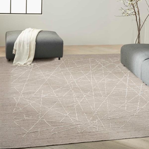 Nourison CK044 Wander Taupe Indoor Only Abstract Rug WND01 Home