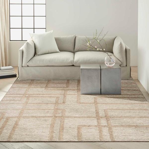 nourison CK045 Impressions Camel Indoor only Geometric Rug IMP01 Home