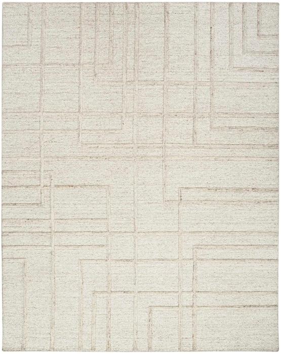 Nourison CK045 Impressions Ivory Indoor Only Geometric Rug IMP01 Home