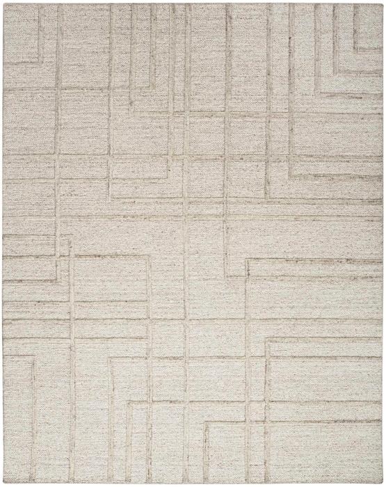Nourison CK045 Impressions Silver Indoor Only Geometric Rug IMP01 Home