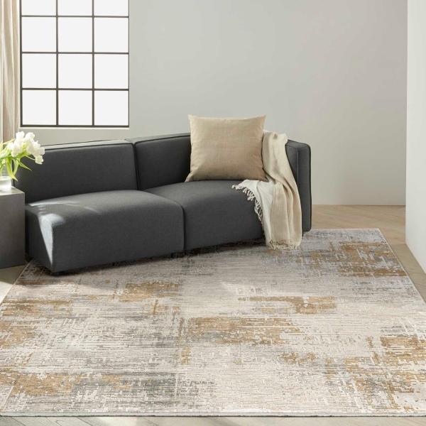 nourison CK078 Summit Ivory Multicolor Indoor only Abstract Rug SUM01