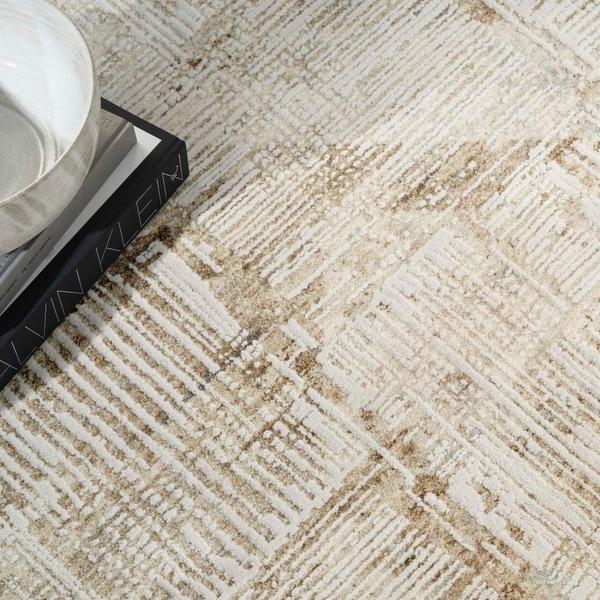 Nourison CK078 Summit Mocha Ivory Indoor Only Abstract Rug SUM02