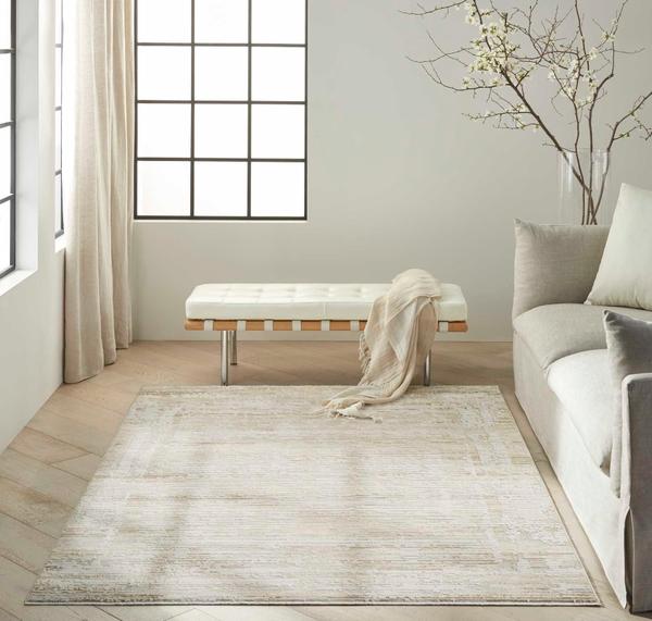 Nourison CK078 Summit Natural Ivory Indoor Only Abstract Rug SUM03