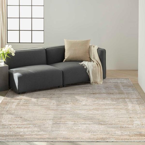 nourison CK078 Summit Natural Ivory Indoor only Abstract Rug SUM03