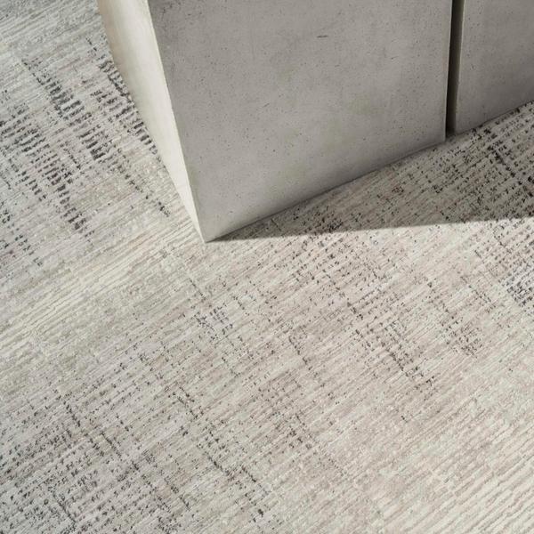 Nourison CK079 Notes Ivory Charcoal Indoor Only Abstract Rug NOT06