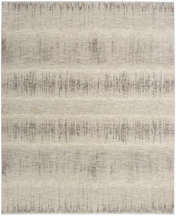 Nourison CK079 Notes Ivory Charcoal Indoor Only Abstract Rug NOT06