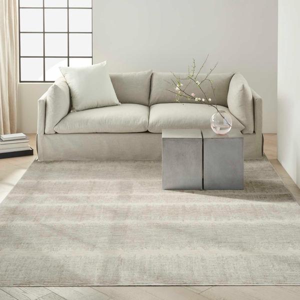 nourison CK079 Notes Ivory Grey Indoor only Abstract Rug NOT06