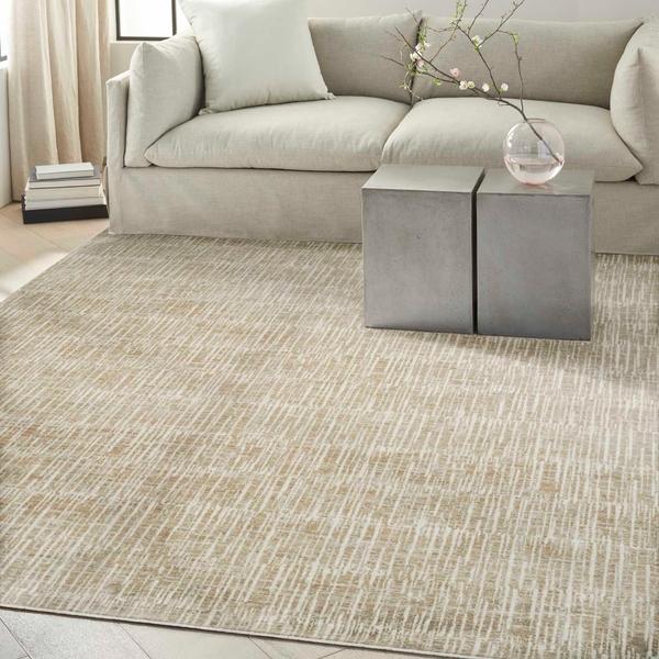 Nourison CK079 Notes Ivory Grey Indoor Only Abstract Rug NOT05