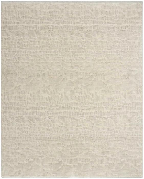 Nourison CK079 Notes Ivory Silver Indoor Only Abstract Rug NOT01