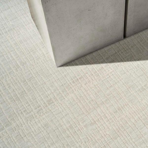 Nourison CK079 Notes Silver Ivory Indoor Only Abstract Rug NOT02